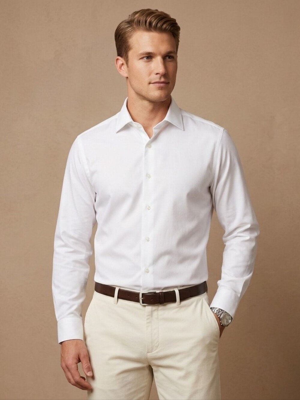 $60 Alfani Mens Alfa Tech Fitted Performance Dress Shirt